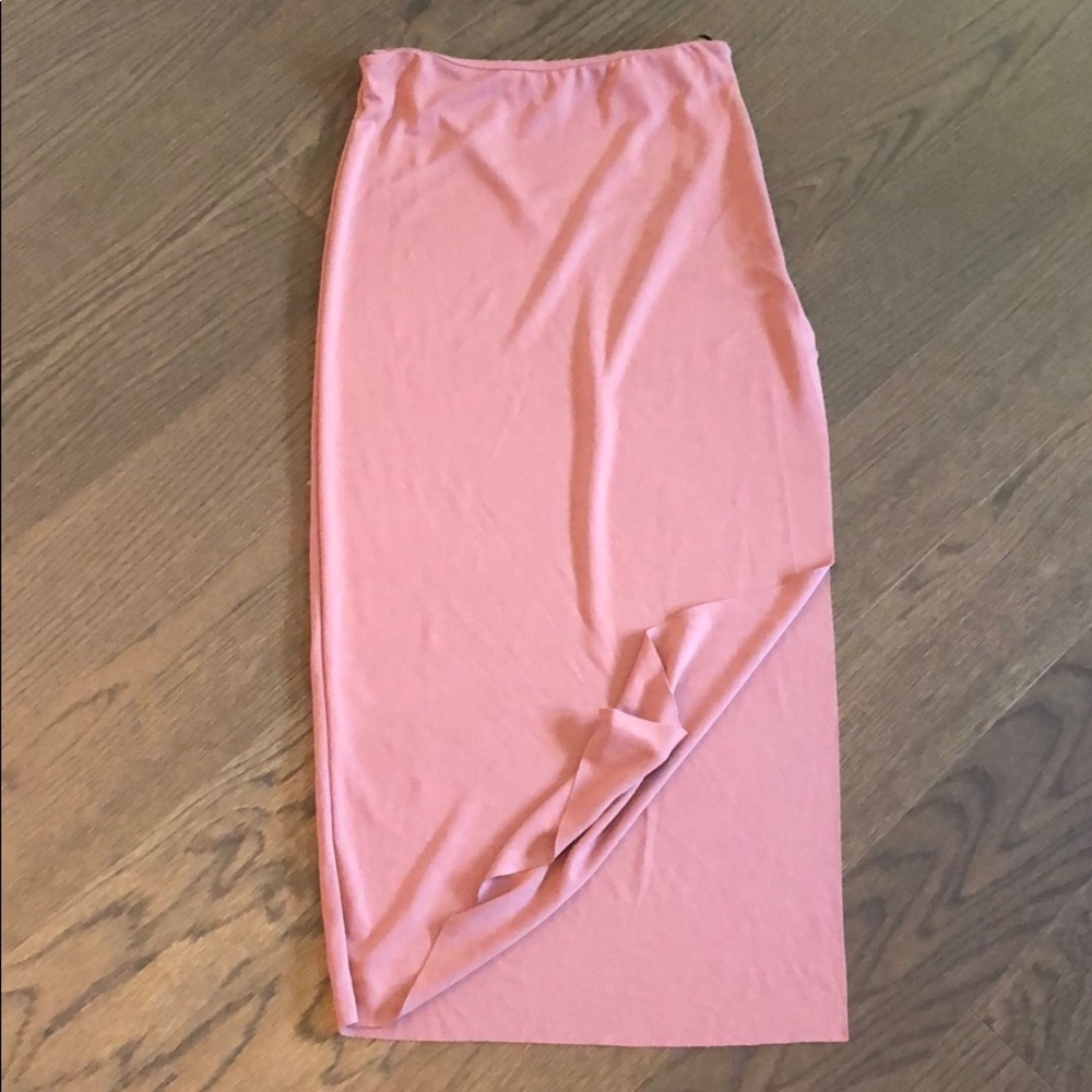 Mauve Bodycon Pencil Skirt